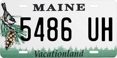 ME license plate 5486UH