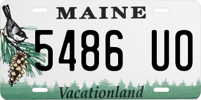 ME license plate 5486UO