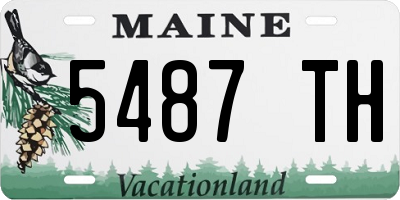 ME license plate 5487TH