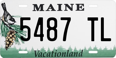 ME license plate 5487TL