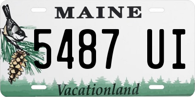 ME license plate 5487UI