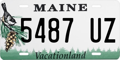 ME license plate 5487UZ