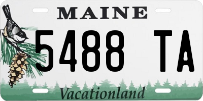 ME license plate 5488TA