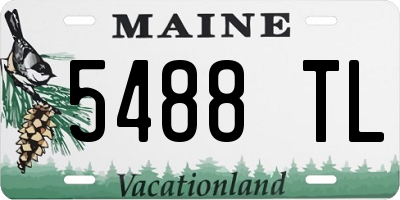 ME license plate 5488TL