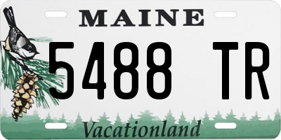 ME license plate 5488TR