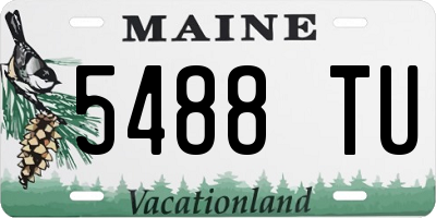 ME license plate 5488TU