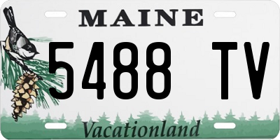 ME license plate 5488TV