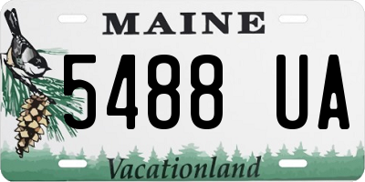 ME license plate 5488UA