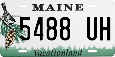 ME license plate 5488UH