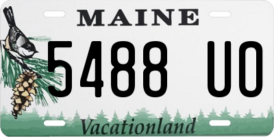 ME license plate 5488UO