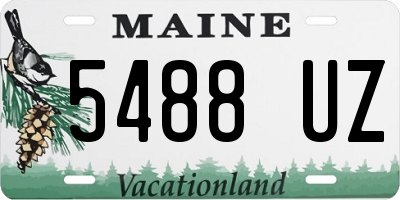 ME license plate 5488UZ