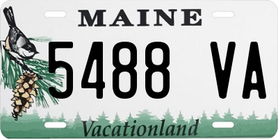 ME license plate 5488VA