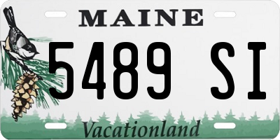 ME license plate 5489SI