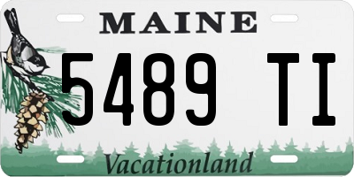 ME license plate 5489TI