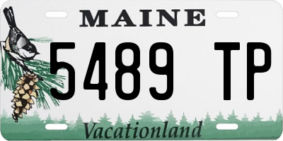 ME license plate 5489TP