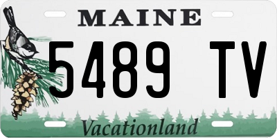 ME license plate 5489TV
