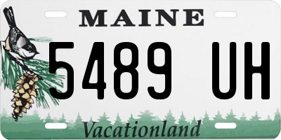 ME license plate 5489UH