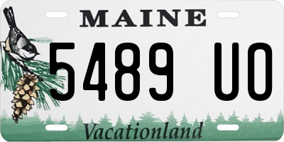 ME license plate 5489UO