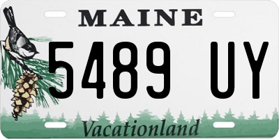 ME license plate 5489UY