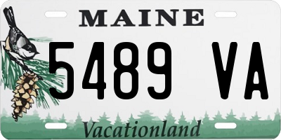 ME license plate 5489VA