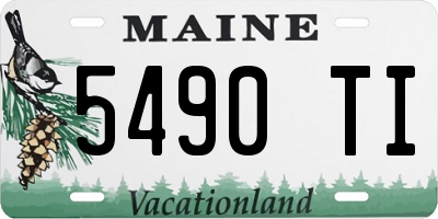 ME license plate 5490TI