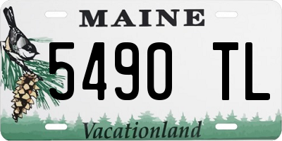 ME license plate 5490TL