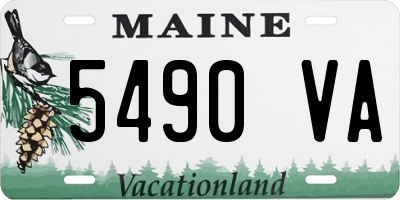 ME license plate 5490VA