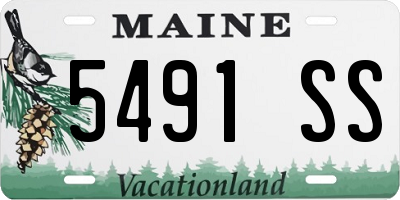 ME license plate 5491SS