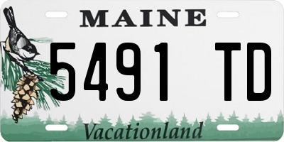 ME license plate 5491TD