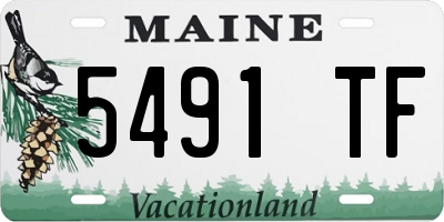 ME license plate 5491TF