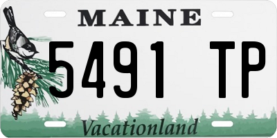 ME license plate 5491TP
