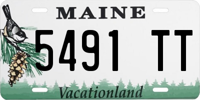 ME license plate 5491TT