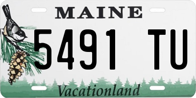 ME license plate 5491TU