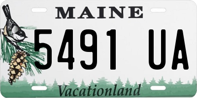 ME license plate 5491UA