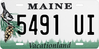 ME license plate 5491UI