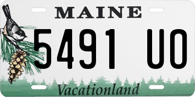 ME license plate 5491UO
