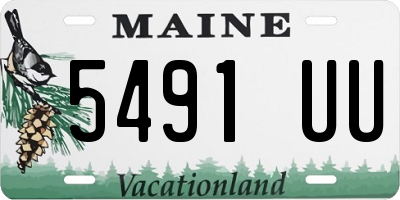 ME license plate 5491UU