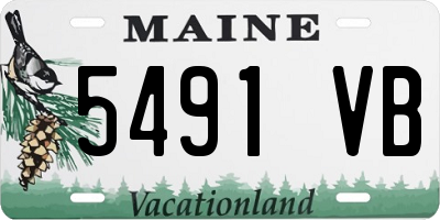 ME license plate 5491VB