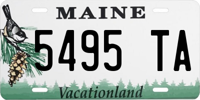 ME license plate 5495TA