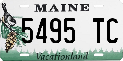 ME license plate 5495TC