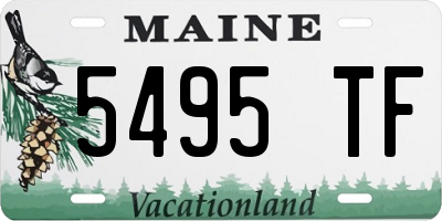 ME license plate 5495TF