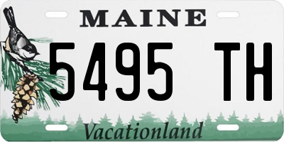 ME license plate 5495TH