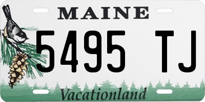 ME license plate 5495TJ