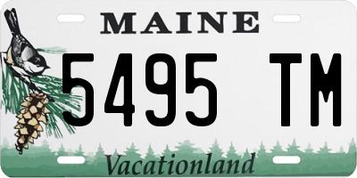 ME license plate 5495TM