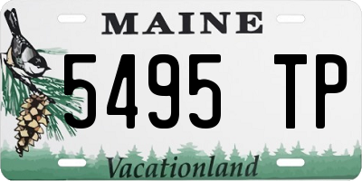 ME license plate 5495TP