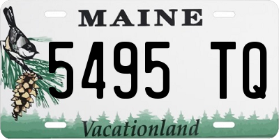 ME license plate 5495TQ