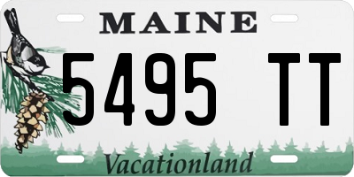 ME license plate 5495TT
