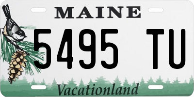 ME license plate 5495TU