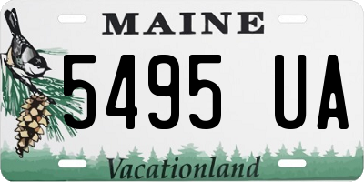 ME license plate 5495UA
