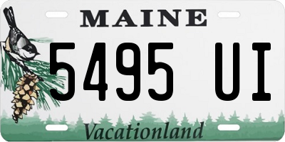 ME license plate 5495UI